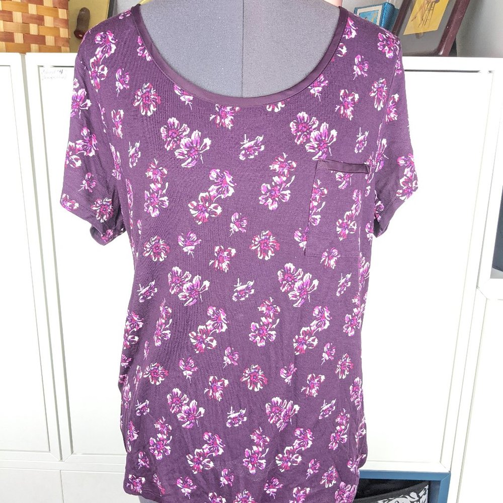 Purple Floral Tee